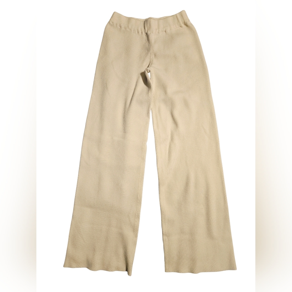 Edikted Cream Wide-Leg Pants - Picture 3 of 4